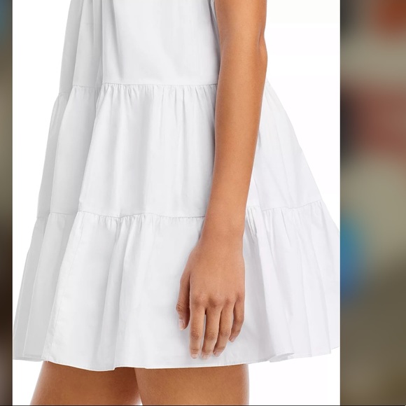 Aqua Ruffled Mini Dress - Picture 7 of 14